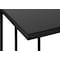 Monarch Specialties Accent Table, C-shaped, End, Side, Snack, Living Room, Bedroom, Black Laminate, Black Metal I 3467 - alternate 2